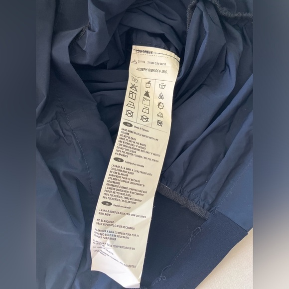 JOSEPH RIBKOFF 211114 NWT Size 8 Navy Ruched Sides Sleeveless Dress - Picture 9 of 14